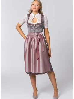 Dirndl ''Emma'' in Grau/ Rosa
