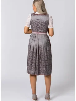 Dirndl ''Emma'' in Grau/ Rosa