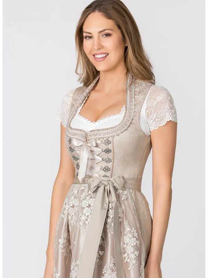 Dirndl "Gabrielle" in Beige