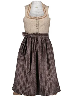 Dirndl in Beige/ Braun