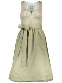 Dirndl in Beige/ Hellgrün