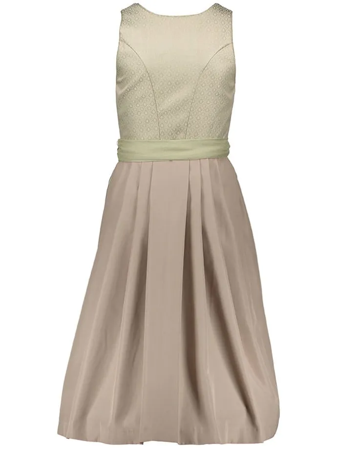Dirndl in Beige/ Hellgrün