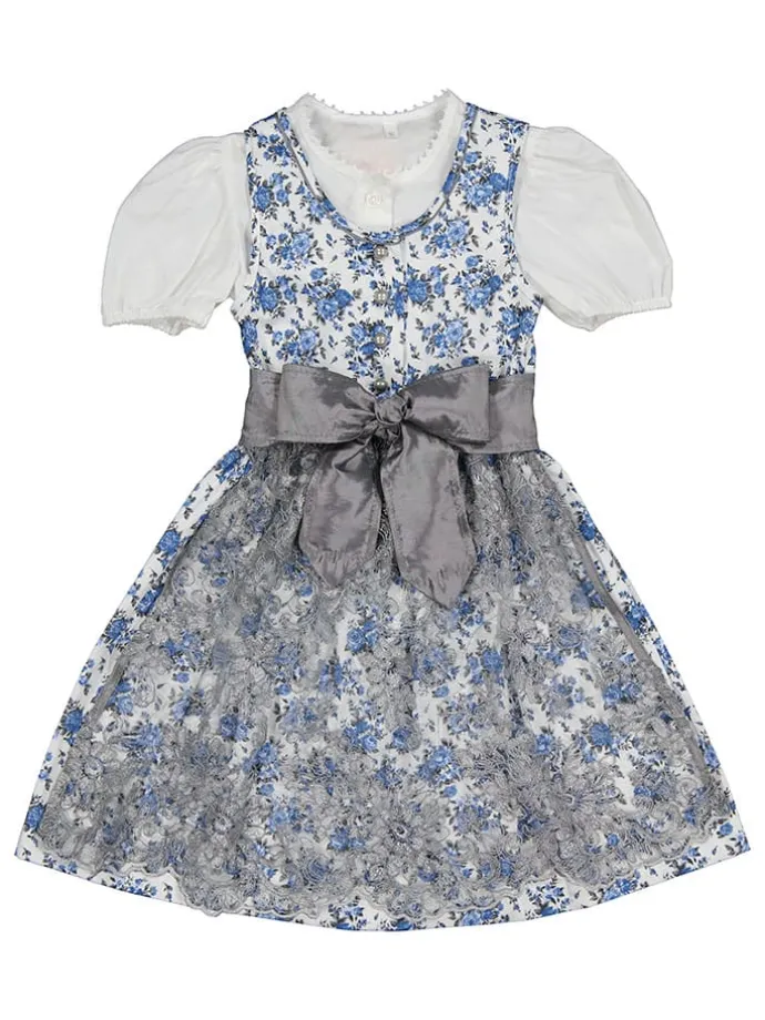 Dirndl in Blau/ Weiß