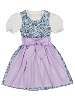 Dirndl in Blau/ Weiß/ Flieder