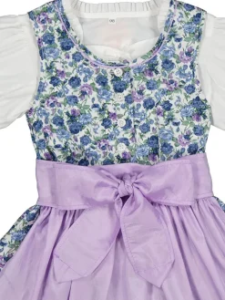 Dirndl in Blau/ Weiß/ Flieder