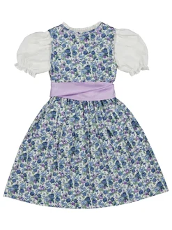 Dirndl in Blau/ Weiß/ Flieder