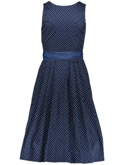 Dirndl in Dunkelblau/ Hellblau