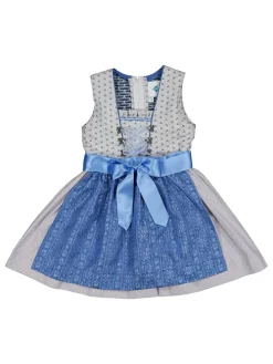 Dirndl in Grau/ Blau