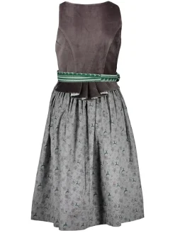 Dirndl in Grau/ Grün