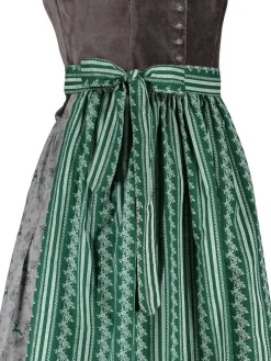 Dirndl in Grau/ Grün