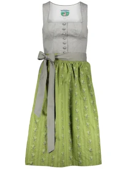 Dirndl in Grau/ Grün