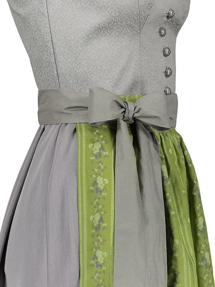 Dirndl in Grau/ Grün