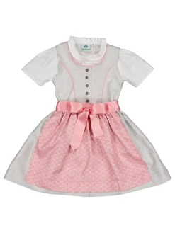 Dirndl in Grau/ Rosa