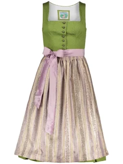 Dirndl in Grün/ Beige