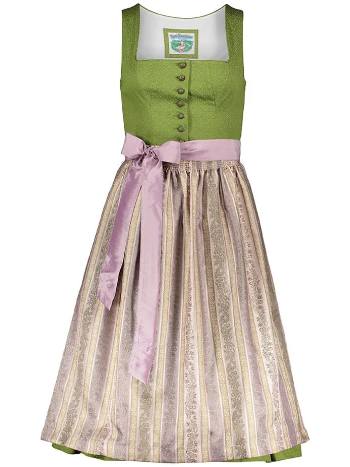 Dirndl in Grün/ Beige