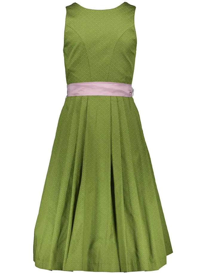 Dirndl in Grün/ Beige