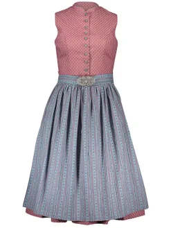 Dirndl in Hellblau/ Altrosa