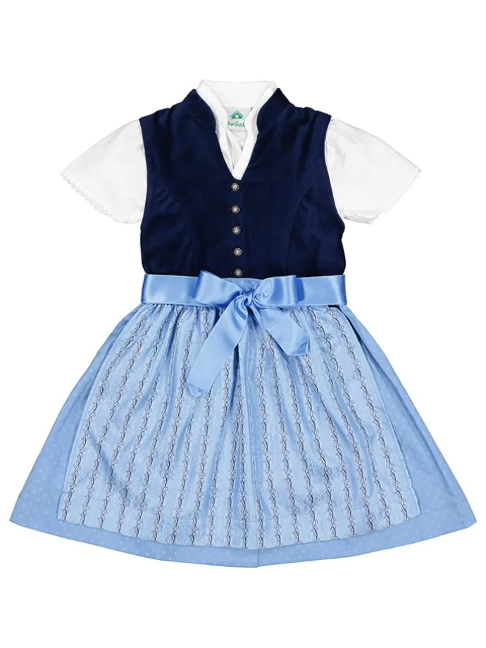 Dirndl in Hellblau/ Dunkelblau