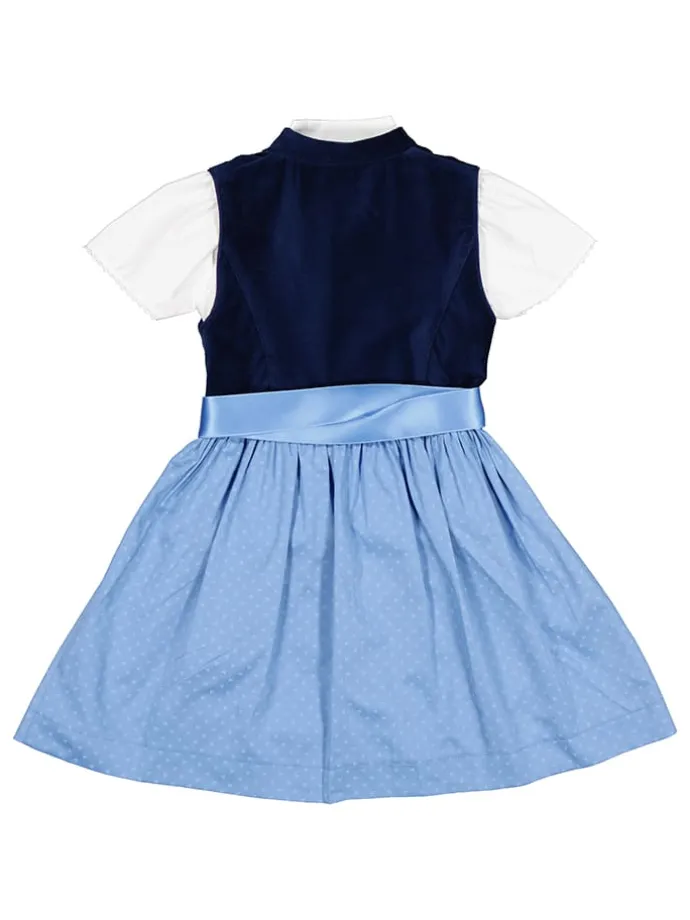 Dirndl in Hellblau/ Dunkelblau