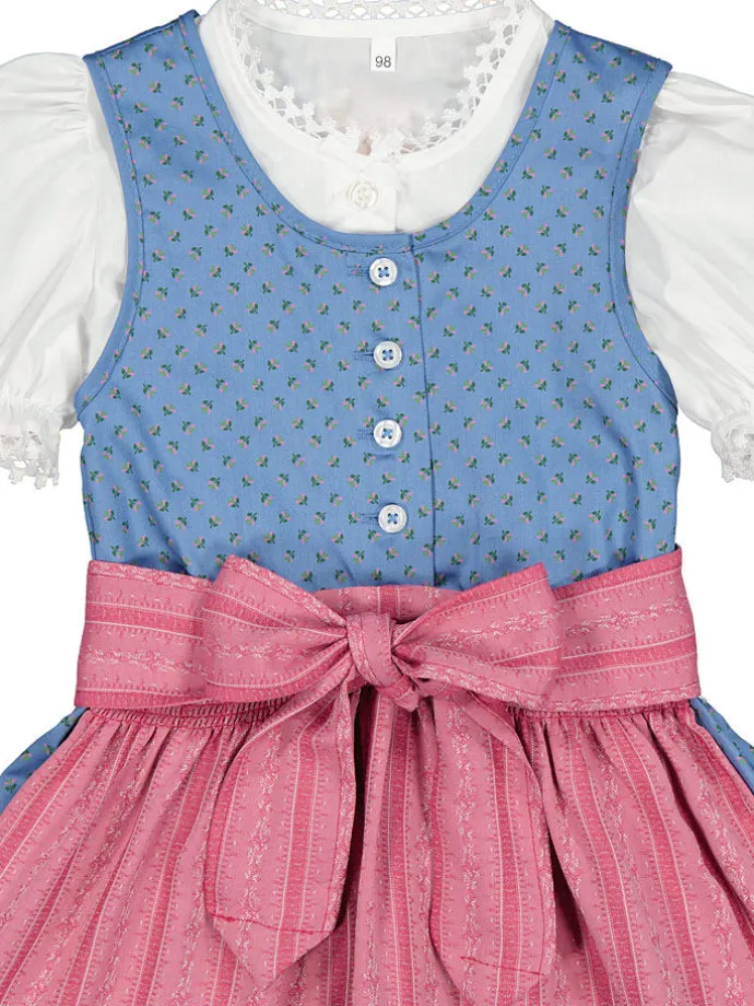 Dirndl in Hellblau/ Pink