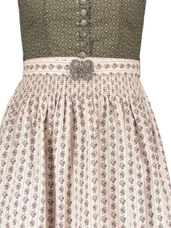 Dirndl in Khaki/ Creme