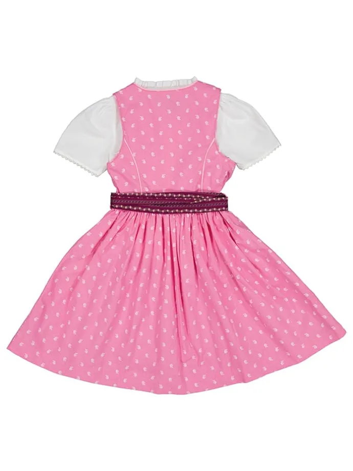 Dirndl in Rosa/ Bordeaux