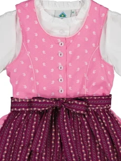 Dirndl in Rosa/ Bordeaux