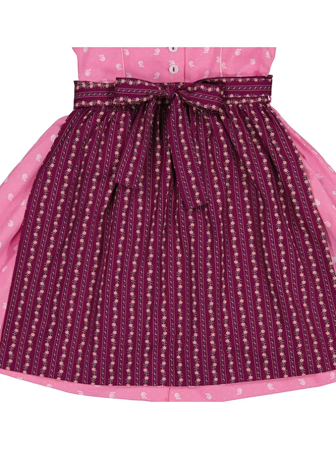 Dirndl in Rosa/ Bordeaux