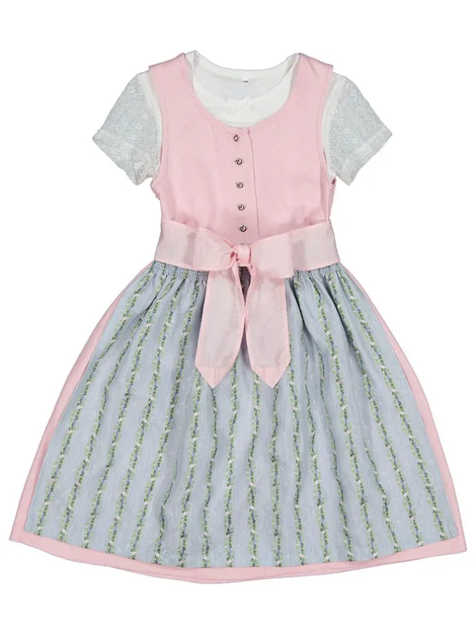 Dirndl in Rosa/ Hellblau