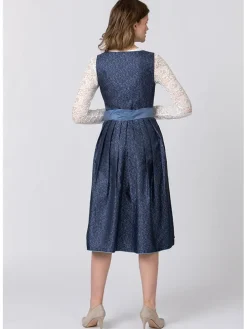 Dirndl "Leonora" in Dunkelblau