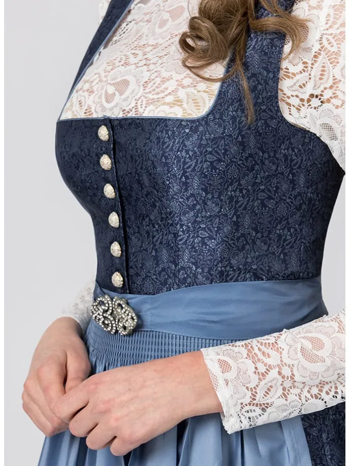 Dirndl "Leonora" in Dunkelblau