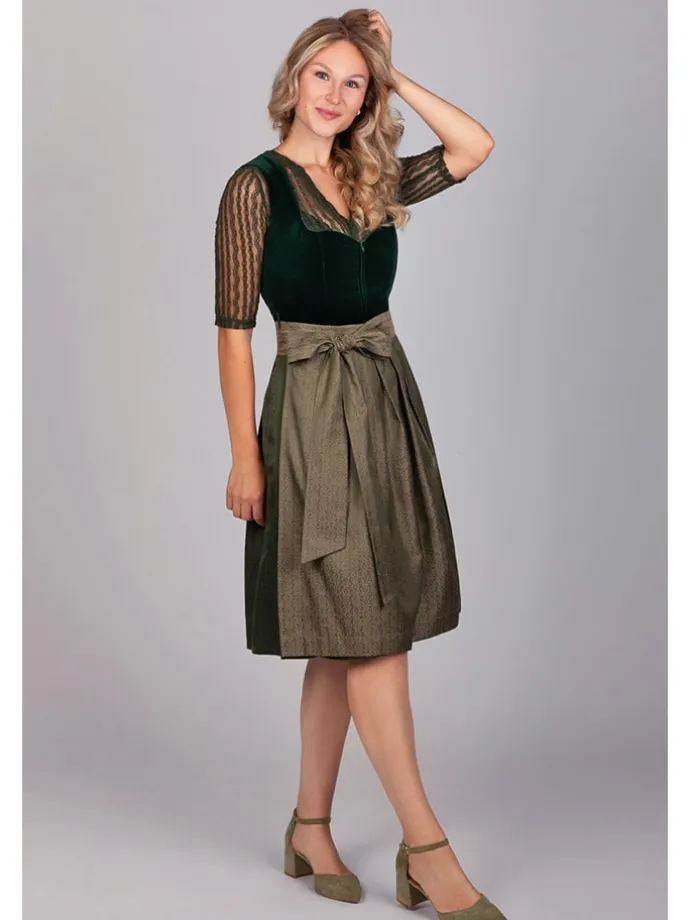 Dirndl "Livia" in Dunkelgrün