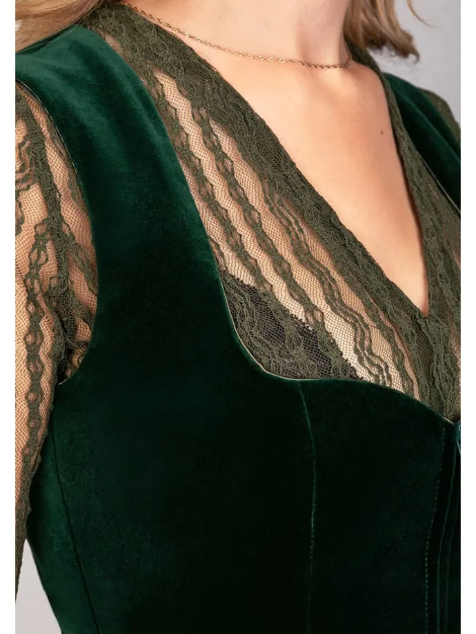 Dirndl "Livia" in Dunkelgrün