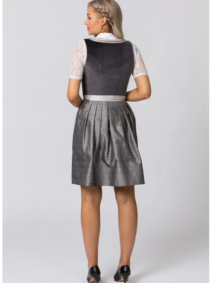 Dirndl "Loredana" in Anthrazit