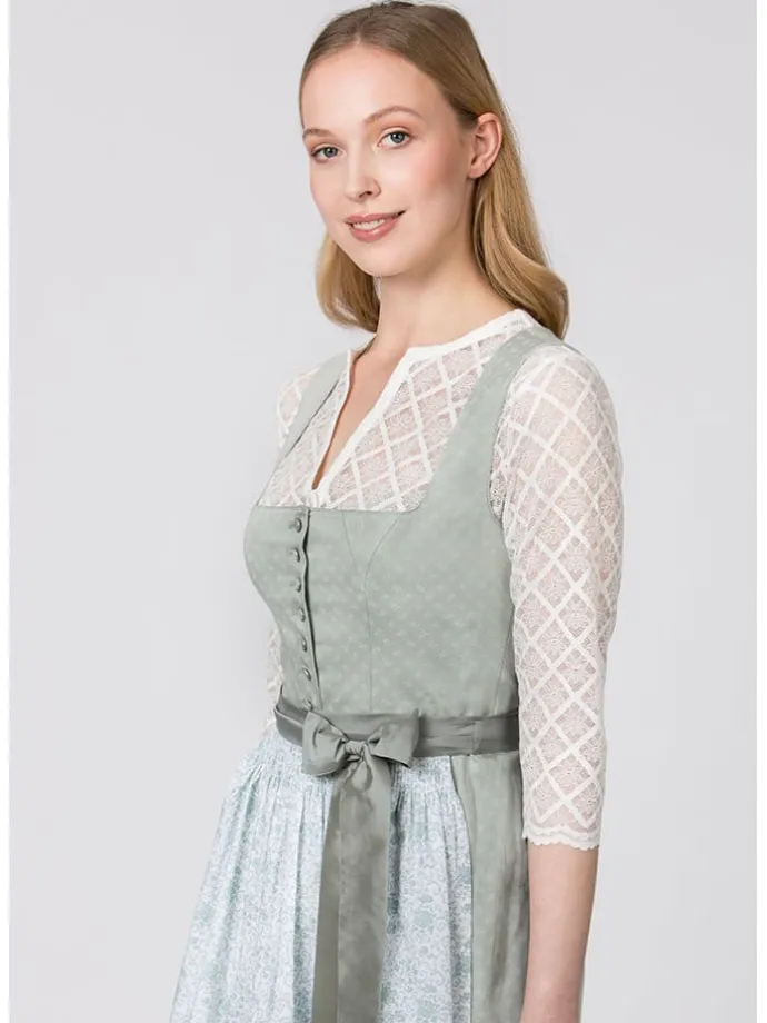 Dirndl ''Megan'' in Hellgrün/ Hellblau