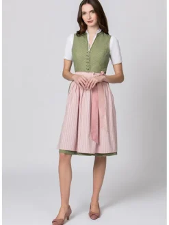 Dirndl "Natalie" in Grün/ Rosa