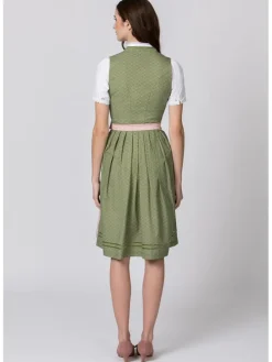 Dirndl "Natalie" in Grün/ Rosa