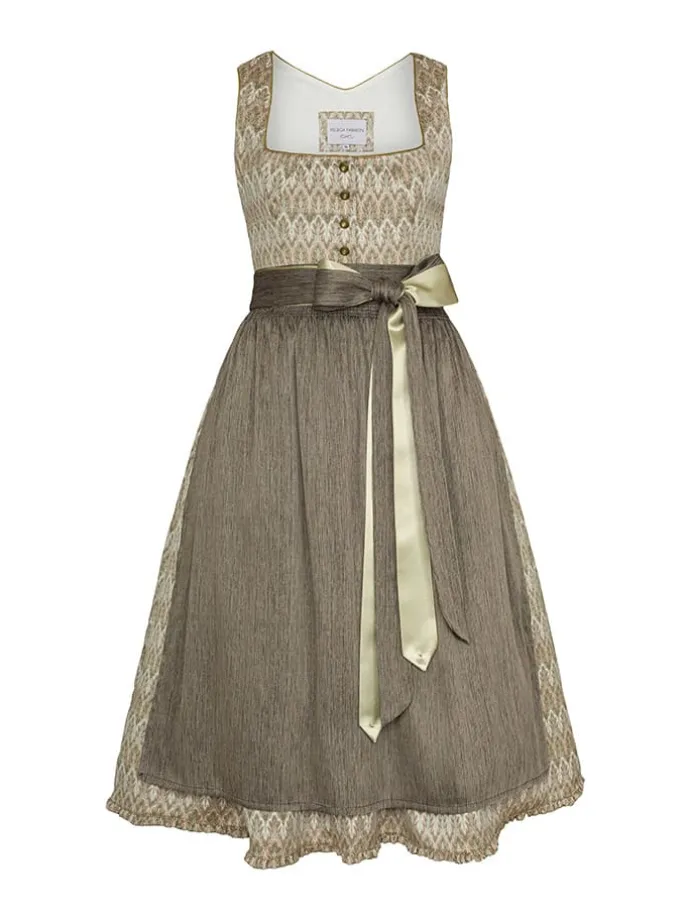 Dirndl ''Tinka'' in Beige/ Braun