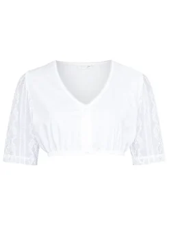 Dirndlbluse "Fenja" in Weiß
