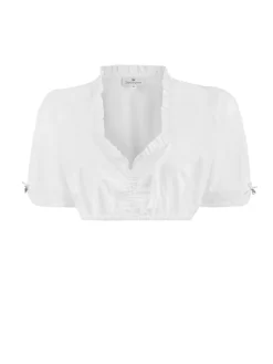 Dirndlbluse in Weß