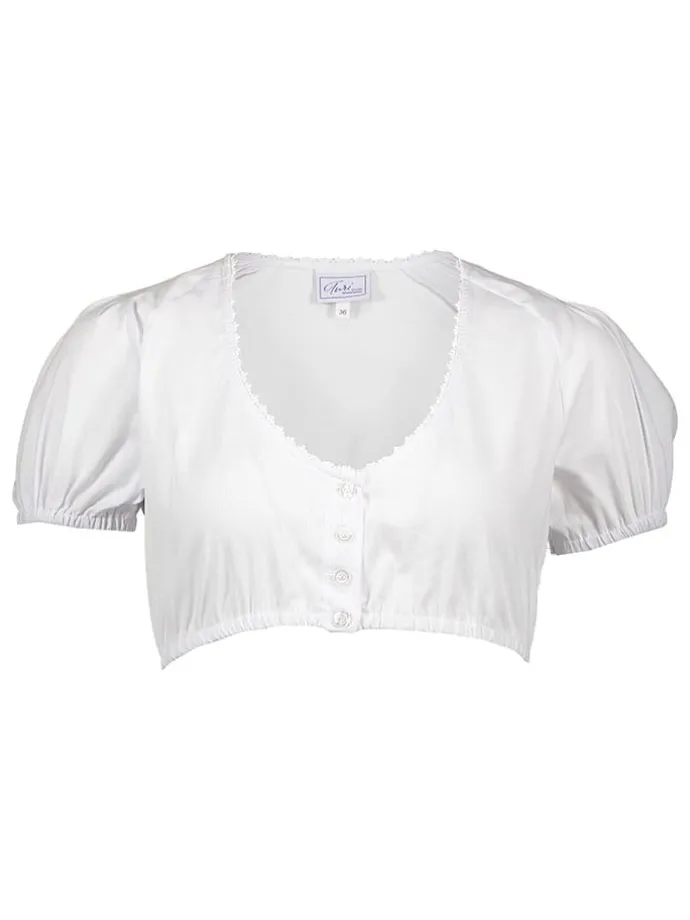 Dirndlbluse in Weiß