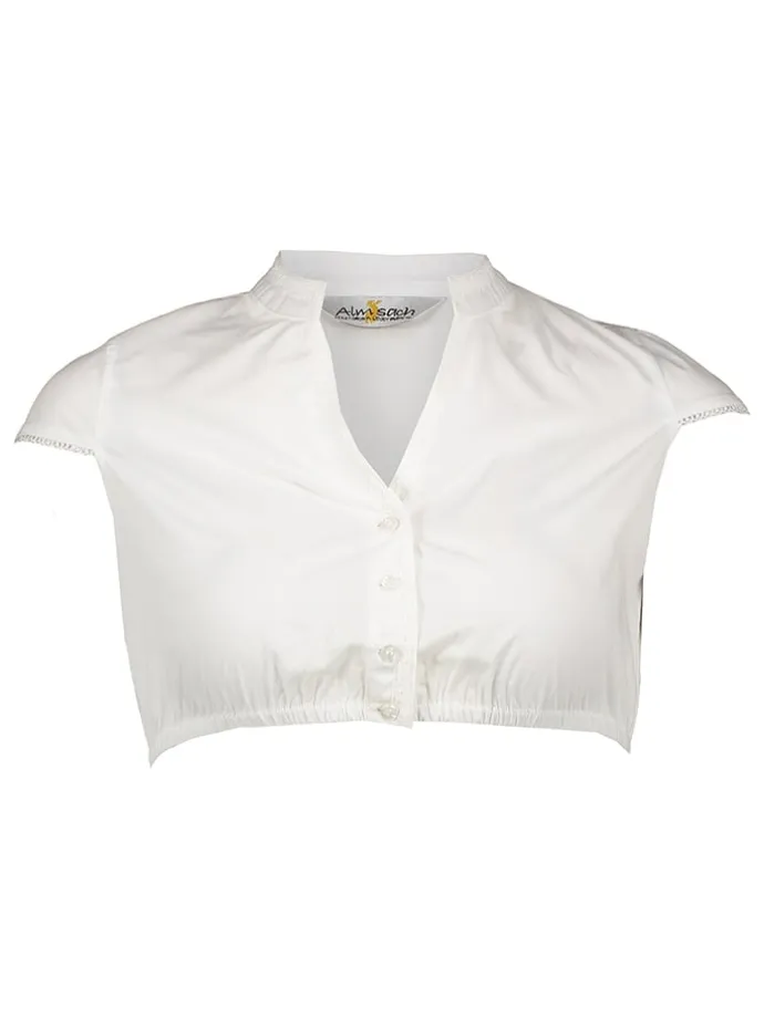 Dirndlbluse in Weiß