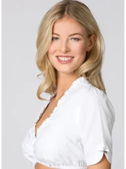 Dirndlbluse in Weiß
