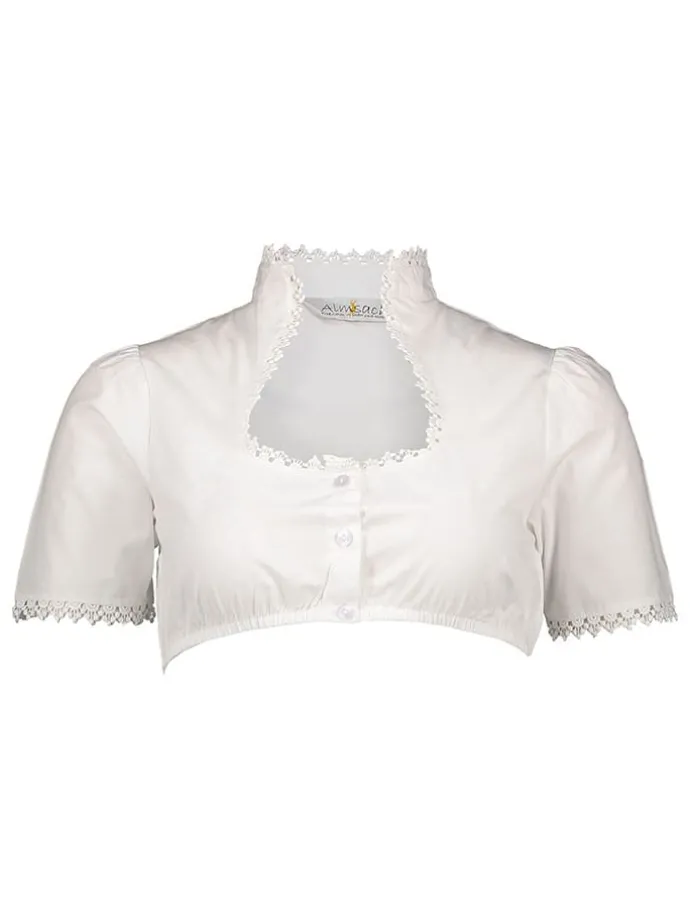 Dirndlbluse in Weiß
