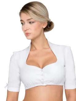 Dirndlbluse in Weiß