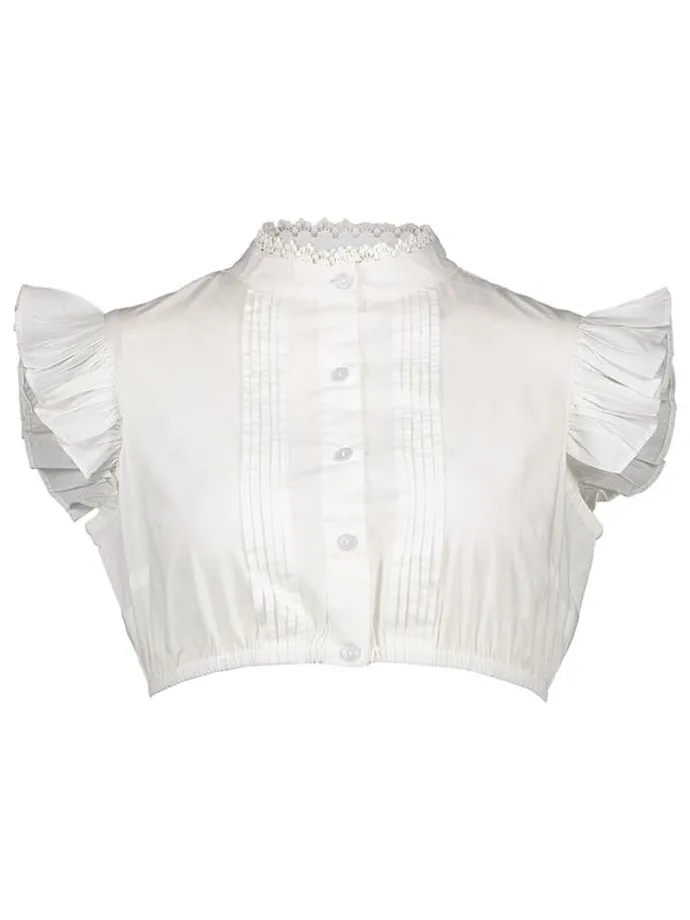 Dirndlbluse in Weiß