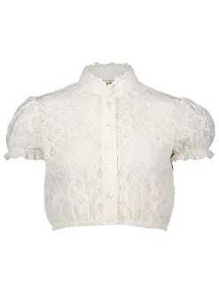 Dirndlbluse in Weiß