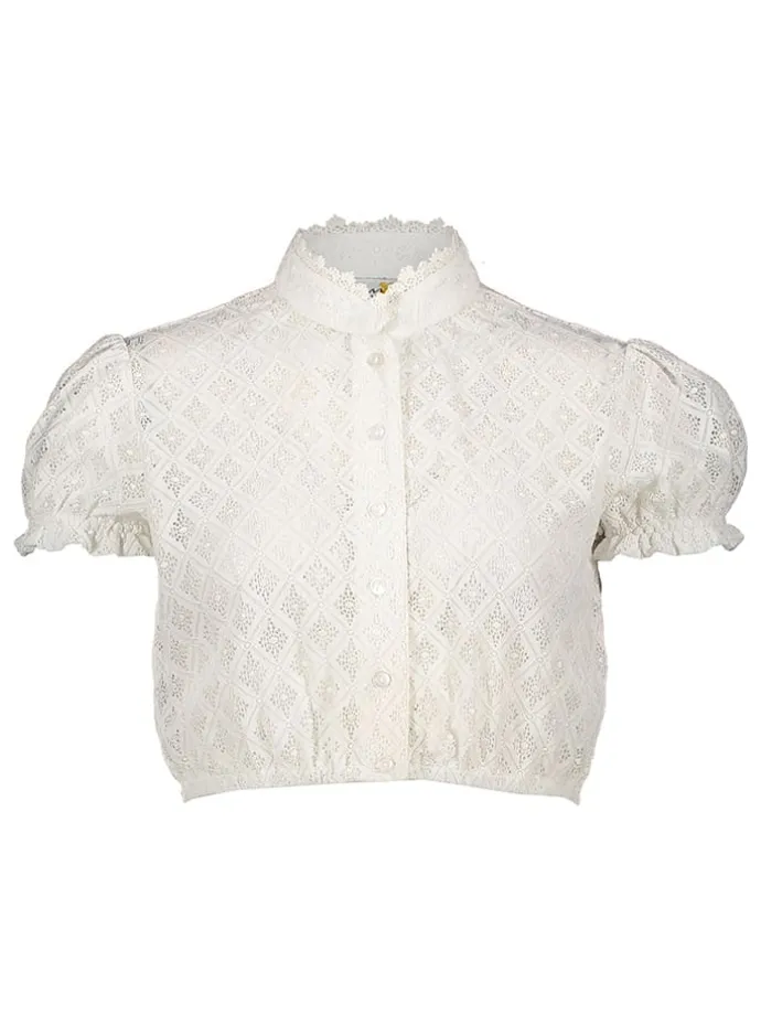 Dirndlbluse in Weiß