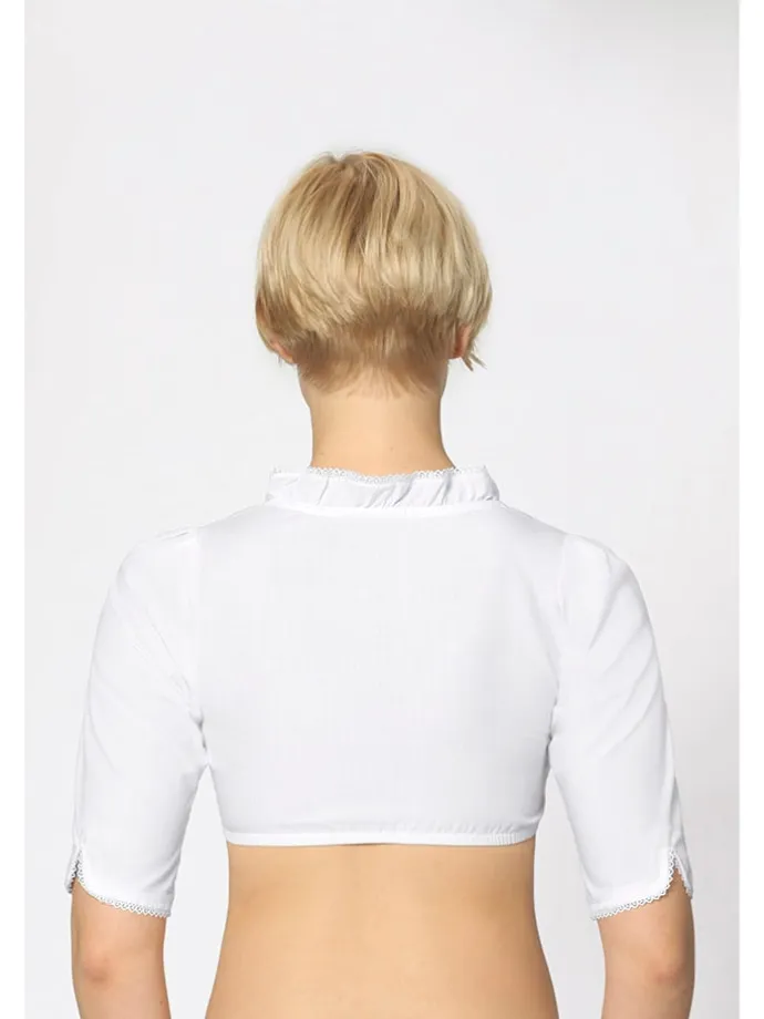 Dirndlbluse in Weiß