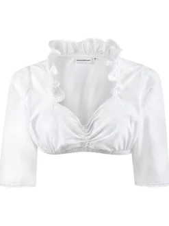 Dirndlbluse in Weiß